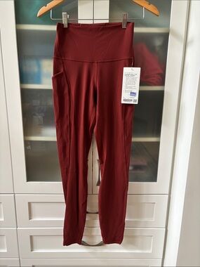 Lululemon Align With Pockets NWT Cranberry Charm SZ 6 28” 🤎❤️🤎❤️